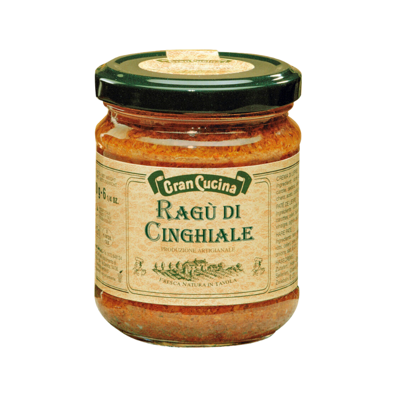 Ragù di Cinghiale Vaso Vetro 180g