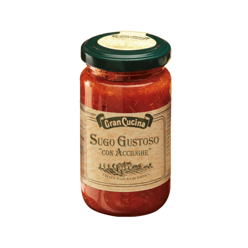 Sugo Gustoso Con Acciughe Vaso Vetro 180g